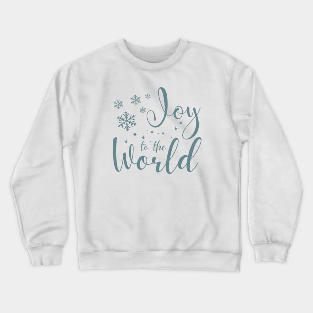 joy to the world - christmas Crewneck Sweatshirt by saiinosaurus